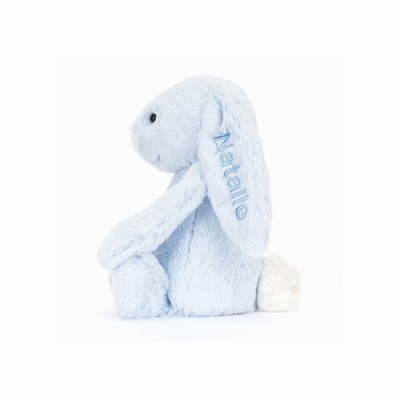 Jellycat Bashful Blue Bunny Medium USA | 13028VWPJ